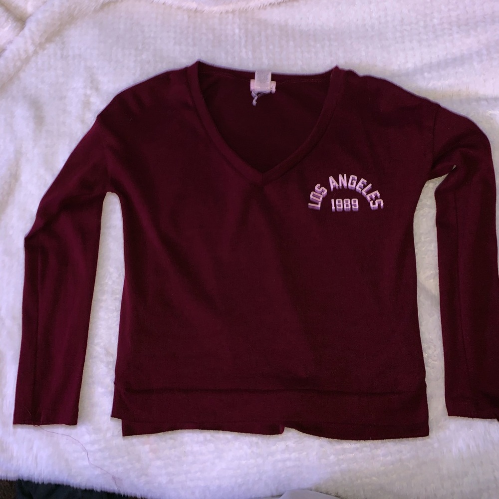 Burgundy Long Sleeve
